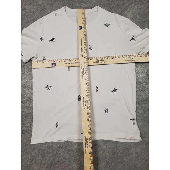 GAP Men's Medium White Essential Crew Shirt Surf Theme Short Sleeve Gap For Good - Picture 6 of 8